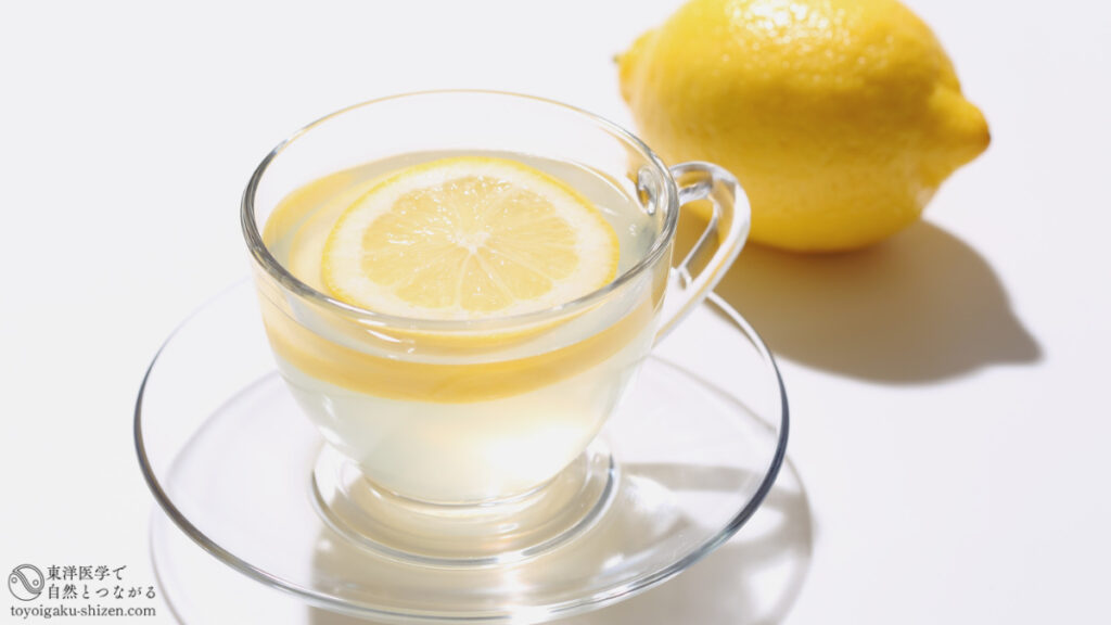 二十四節気「春分」の養生法のイメージ。レモン白湯