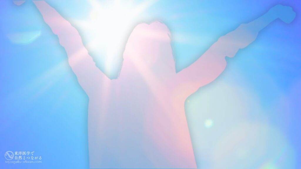 二十四節気の「小暑(しょうしょ)」のイメージ。自然界に陽気が満ちているのと同じように、人間の体にも陽気が満ちてくる。